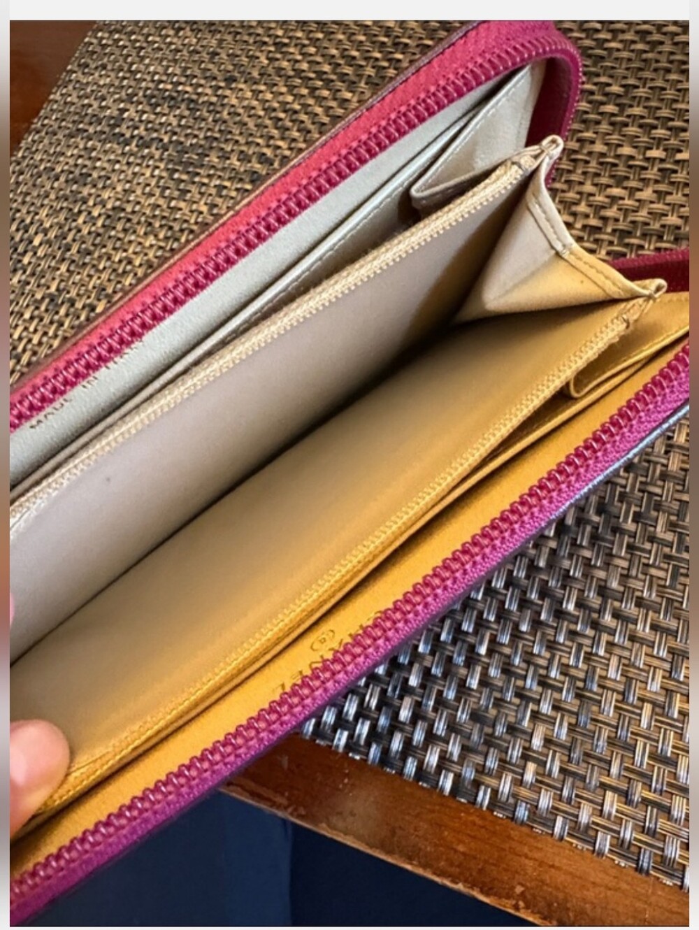 Chanel Quilted Camellia Zip Wallet Burgundy With Pink (Real Real Certificate) - Picture 5 of 6